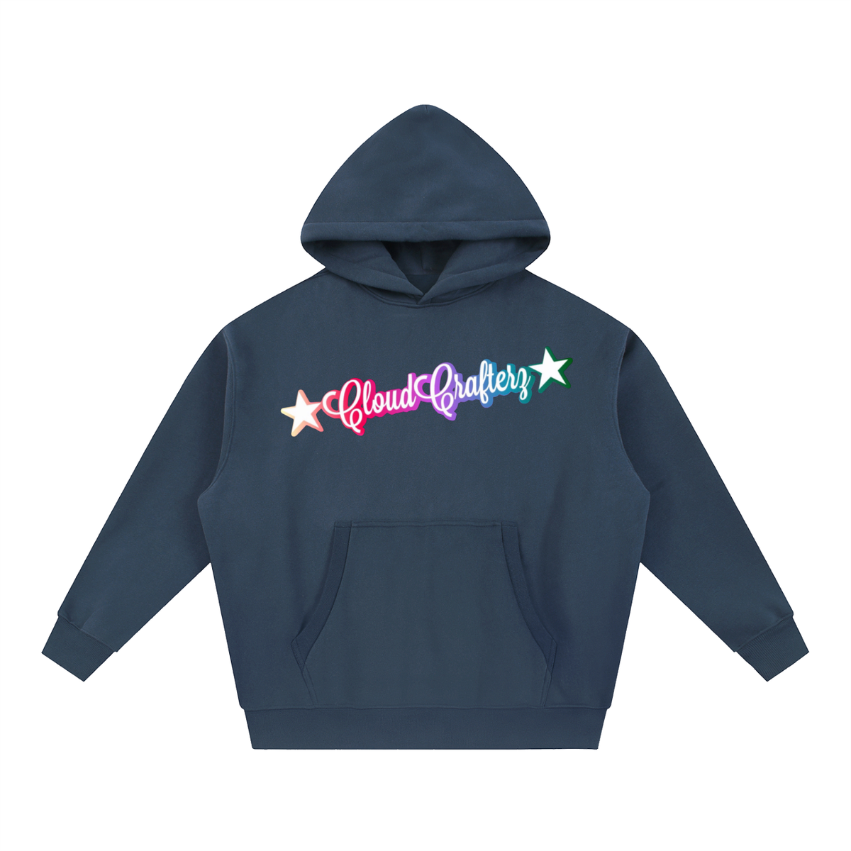 CloudCrafterz Essential Oversized Boxy Fleece Hoodie